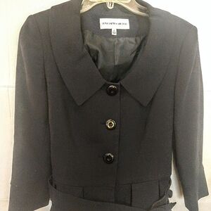 Navy Blue Heavy Suit Jacket Sz 4 Jones NY